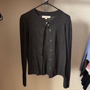 LOFT  Charcoal Gray Cardigan Sweater